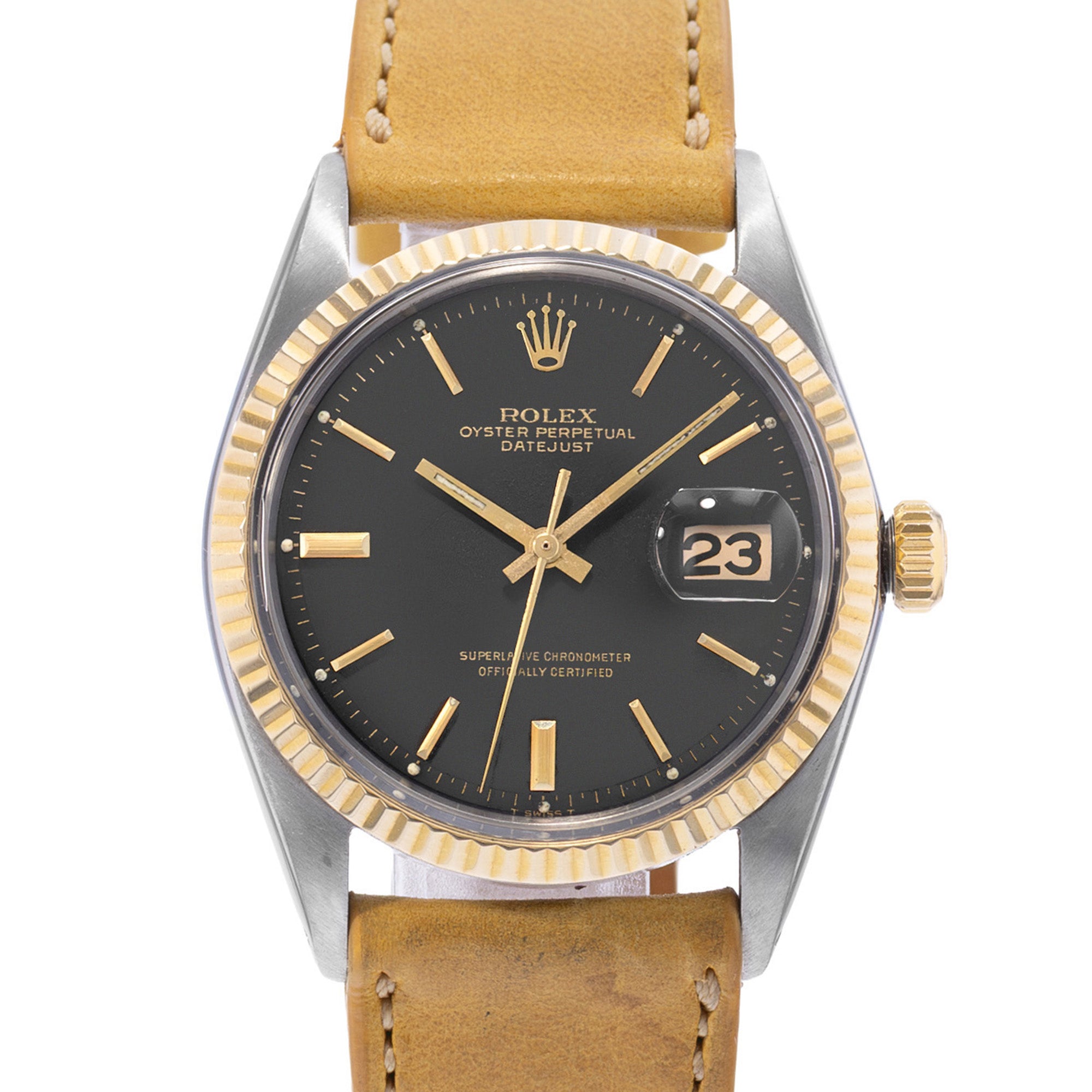 Rolex Datejust 36 Reference 1601 | Black Dial | Steel & Yellow Gold
