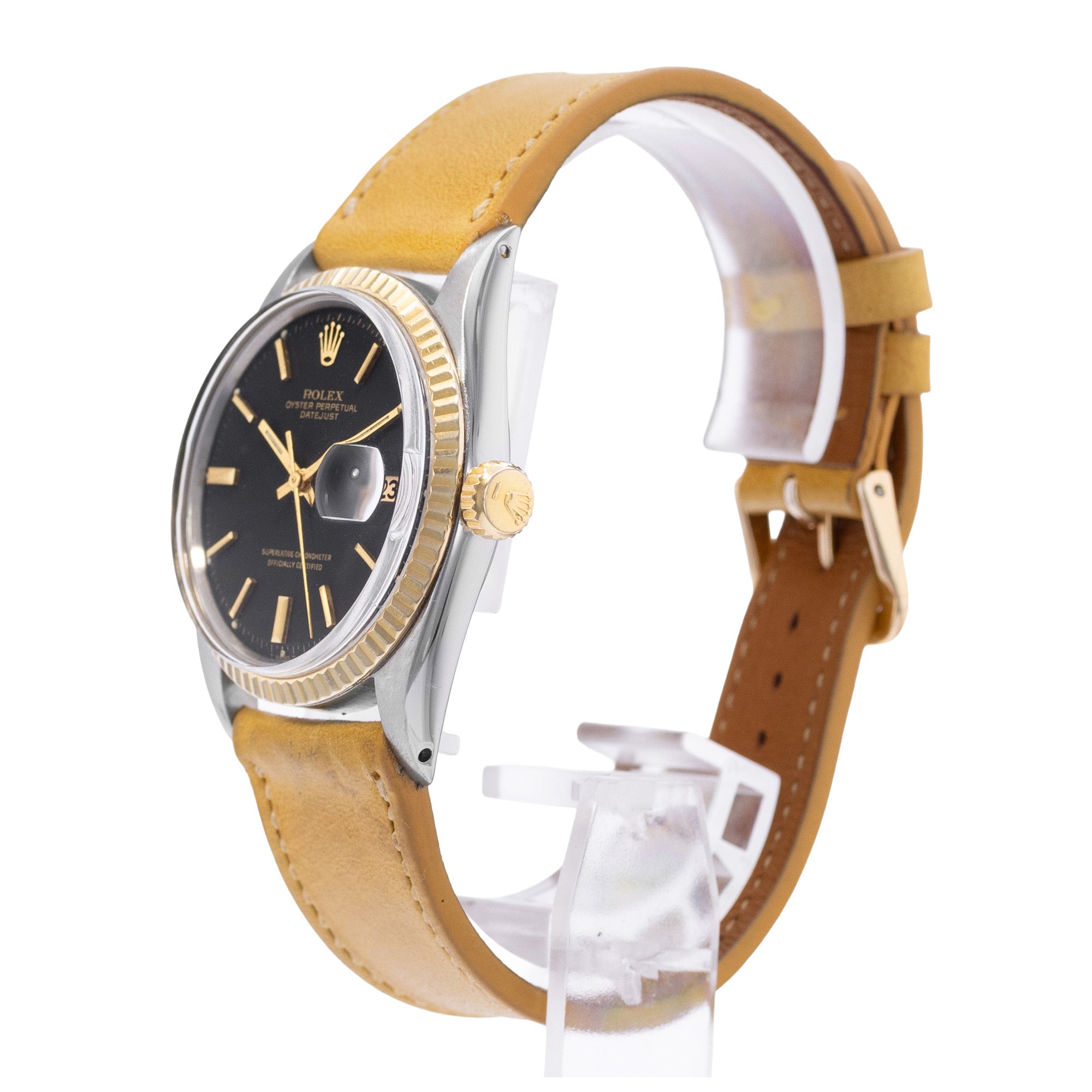 Rolex Datejust 36 Reference 1601 | Black Dial | Steel & Yellow Gold