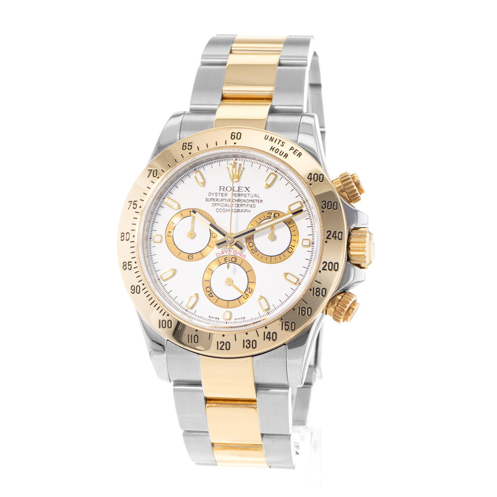 Rolex Daytona Reference 116523 | White Dial | 40 | Steel & Yellow Gold