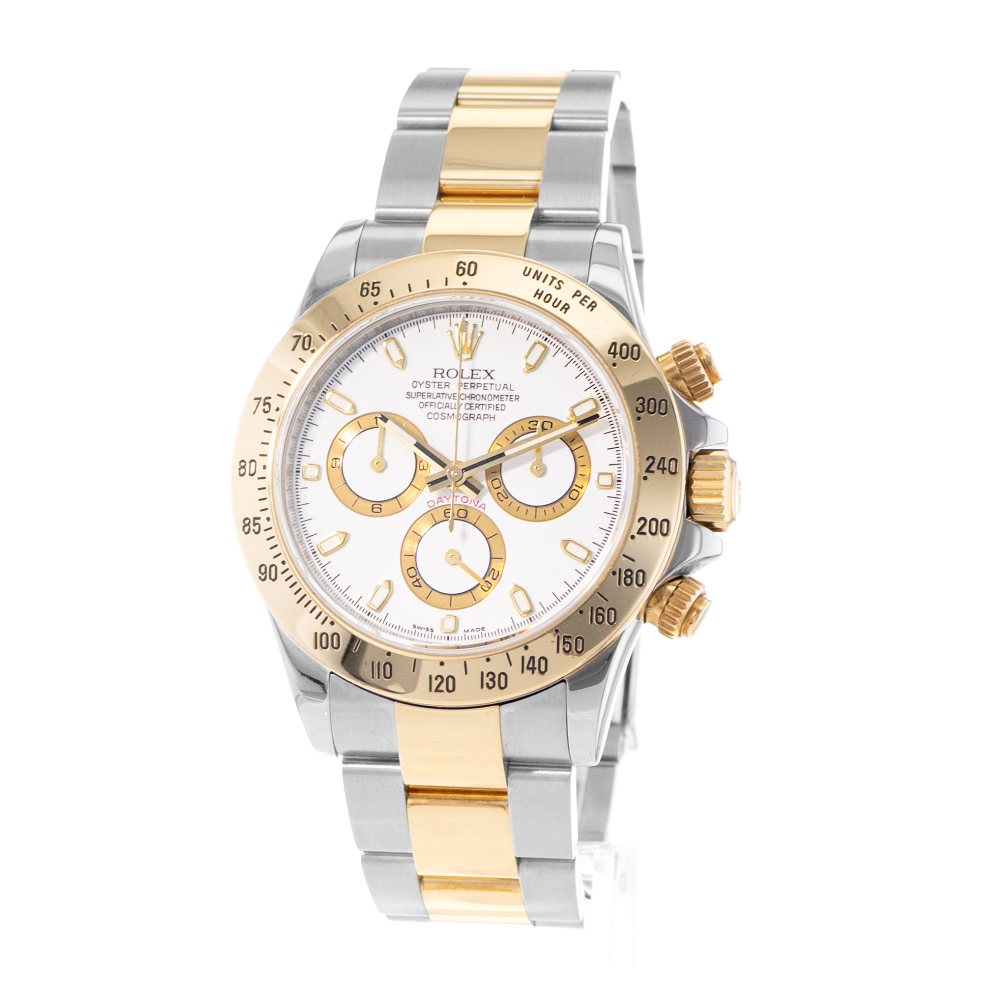 Rolex Daytona Reference 116523 | White Dial | 40 | Steel & Yellow Gold