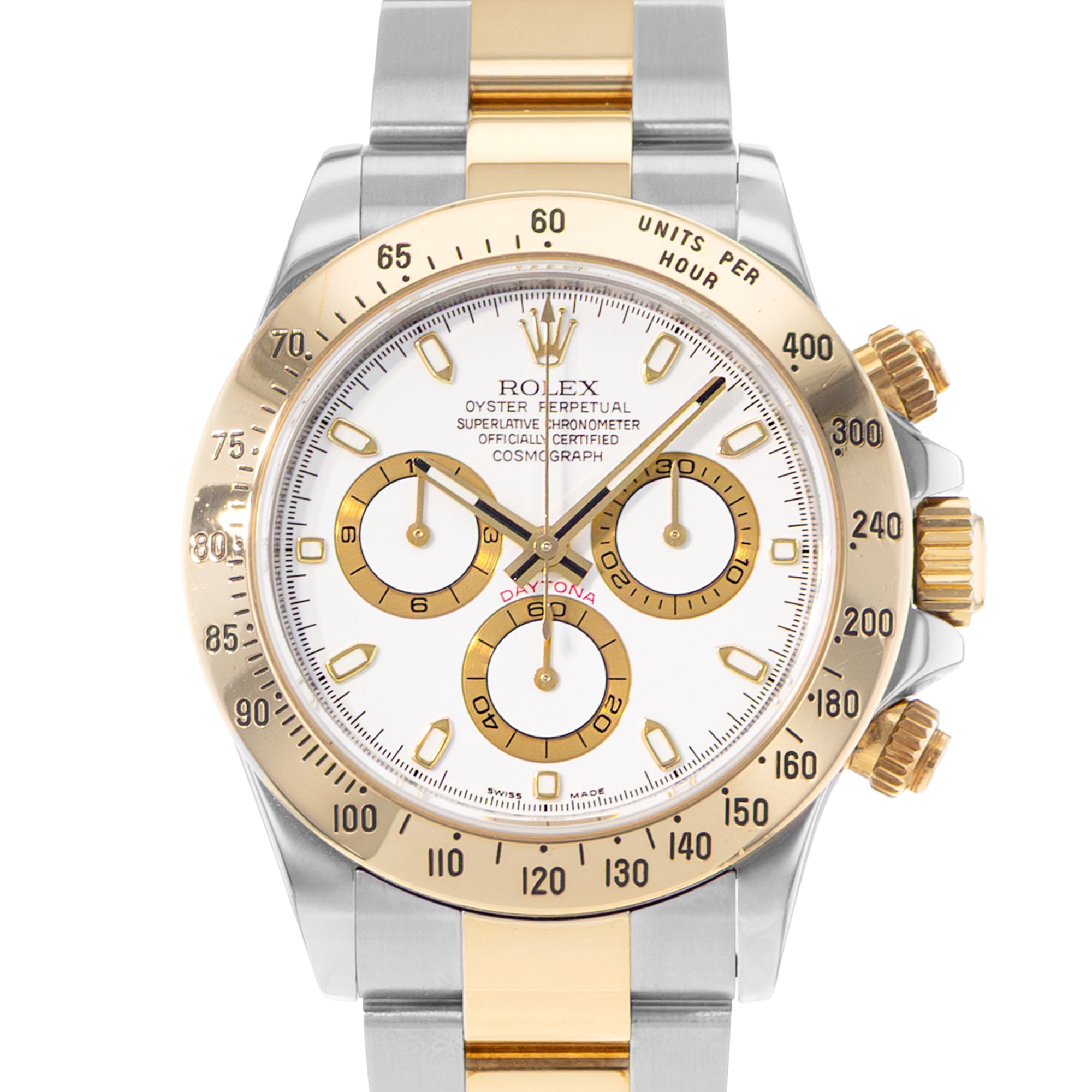 Rolex Daytona Reference 116523 | White Dial | 40 | Steel & Yellow Gold