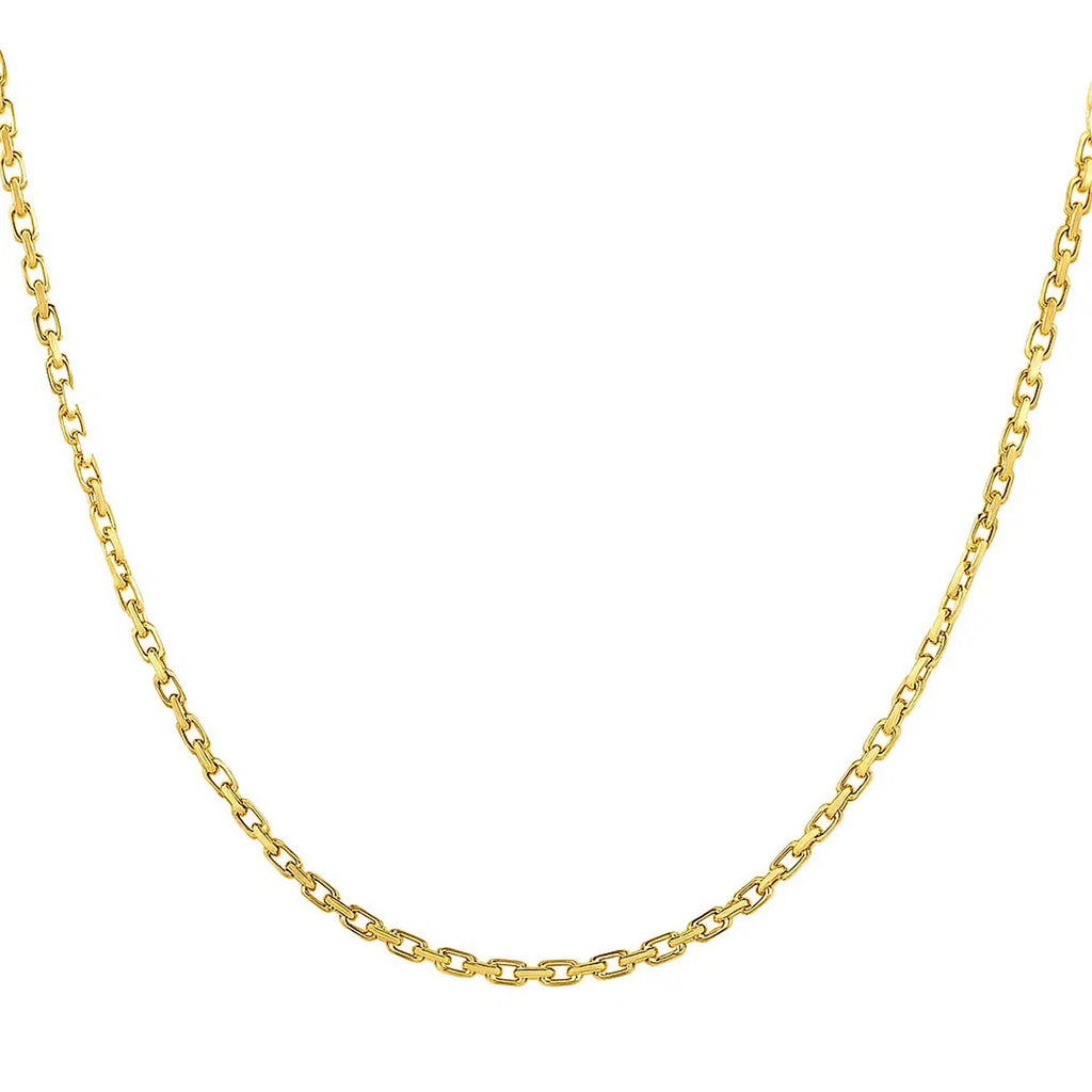 14k Yellow Gold French Cable Link Chain (2.50 mm)