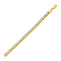 14K Yellow Gold Lite Oval Snake Chain Bracelet (6.50 mm)