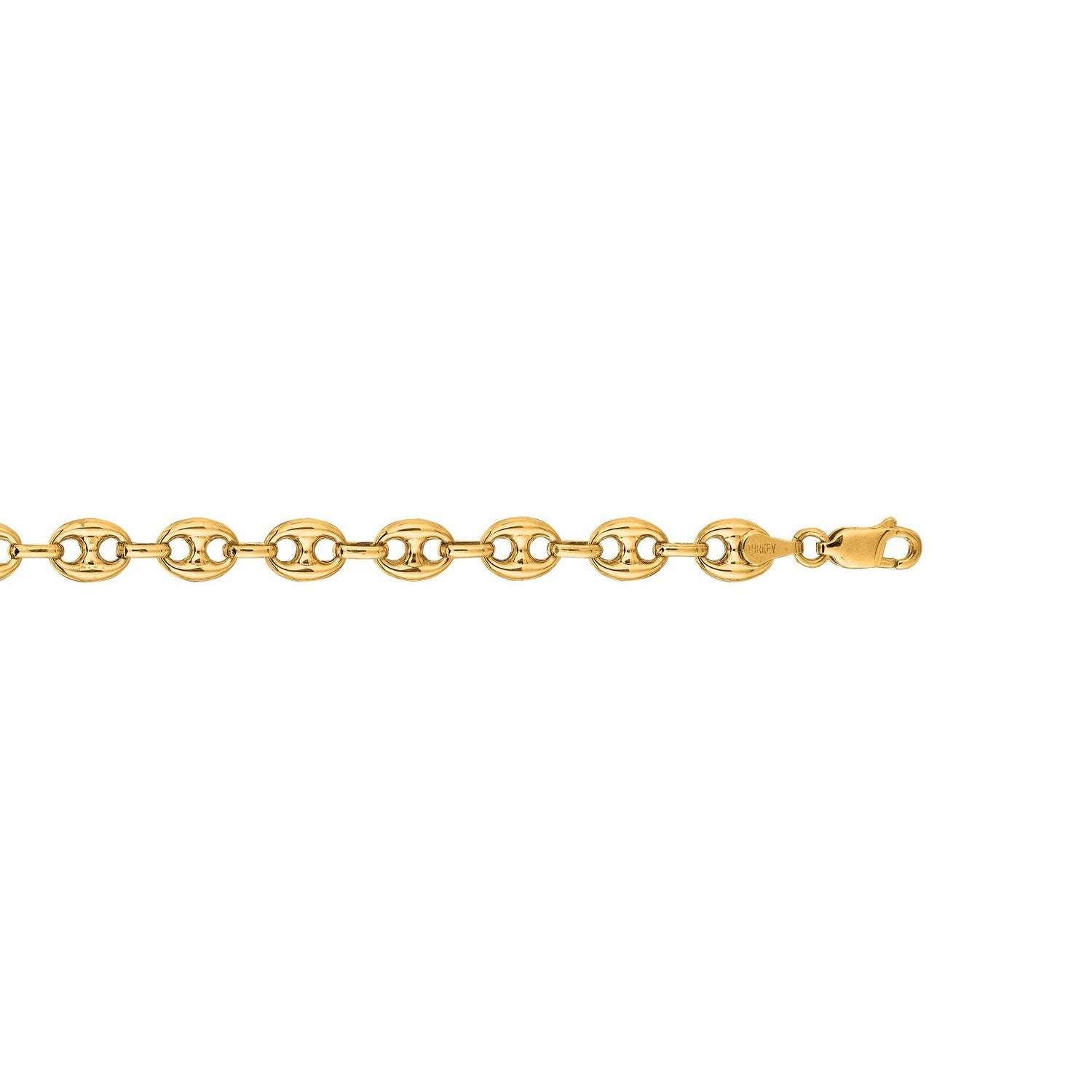 14k Yellow Gold Puffed Mariner Link Chain (9.00 mm)