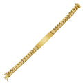 14K Yellow Gold Lite Cuban ID Bracelet (9.10 mm)