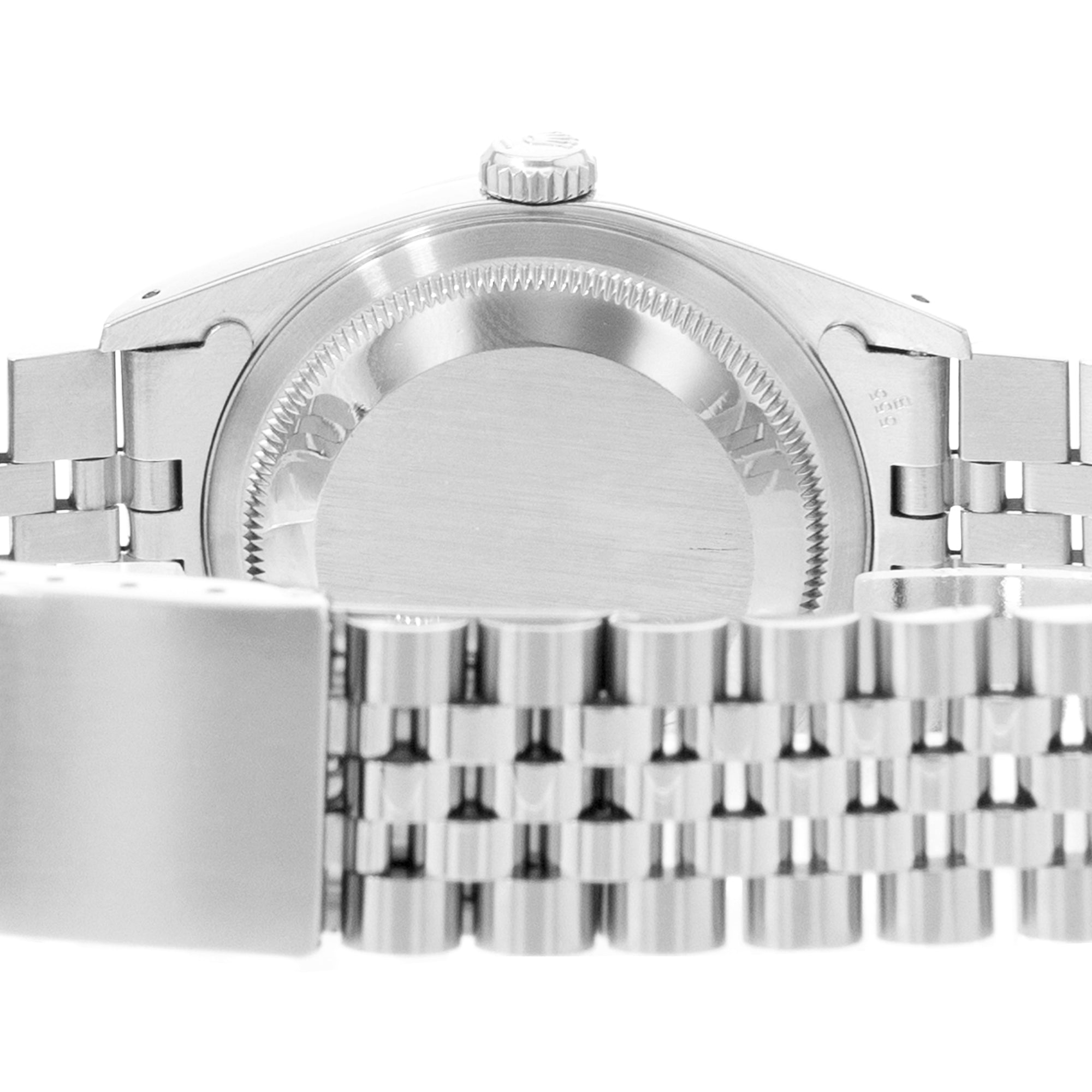 Rolex Datejust 36 16220 Silver Dial Steel Jubilee Bracelet Mens Watch w/ Papers 1989