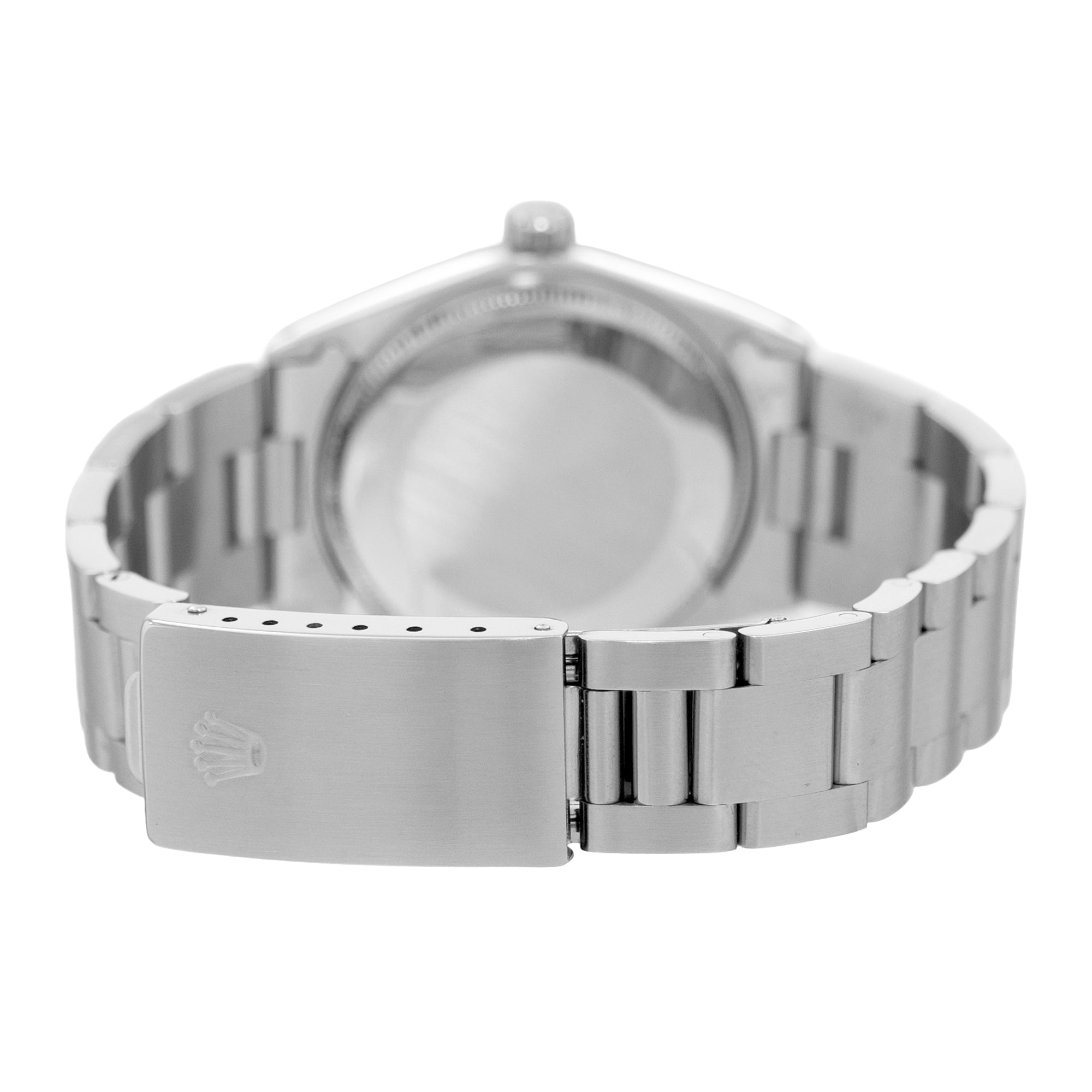 Rolex Air King 34 Ref. 5500 Silver Index Dial Steel Oyster Bracelet Mens Watch Circa 1974