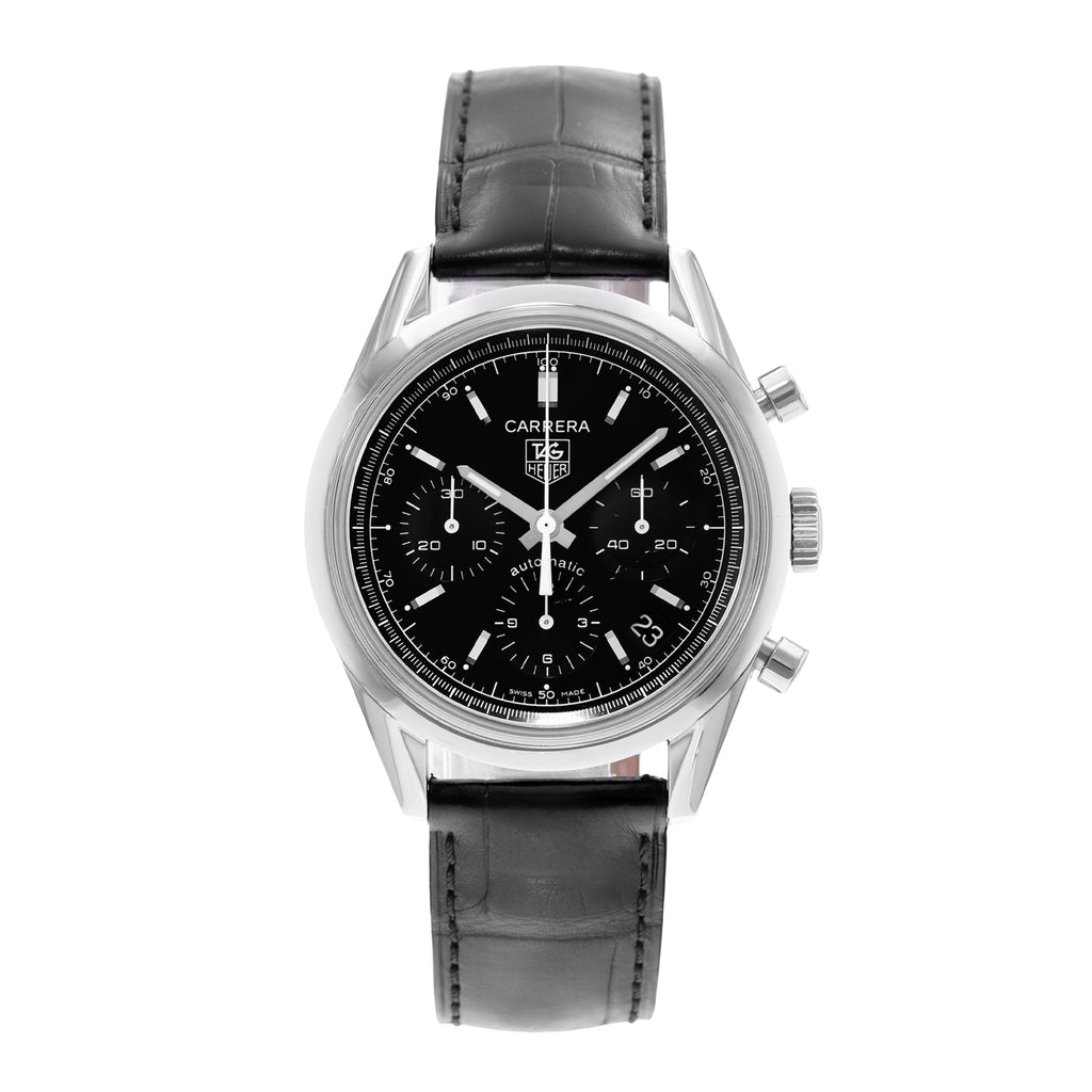 TAG Heuer Carrera Calibre 17 CV2111.FC6180 | Black Index Dial | 39mm | Steel | Mens Watch | Circa 2002