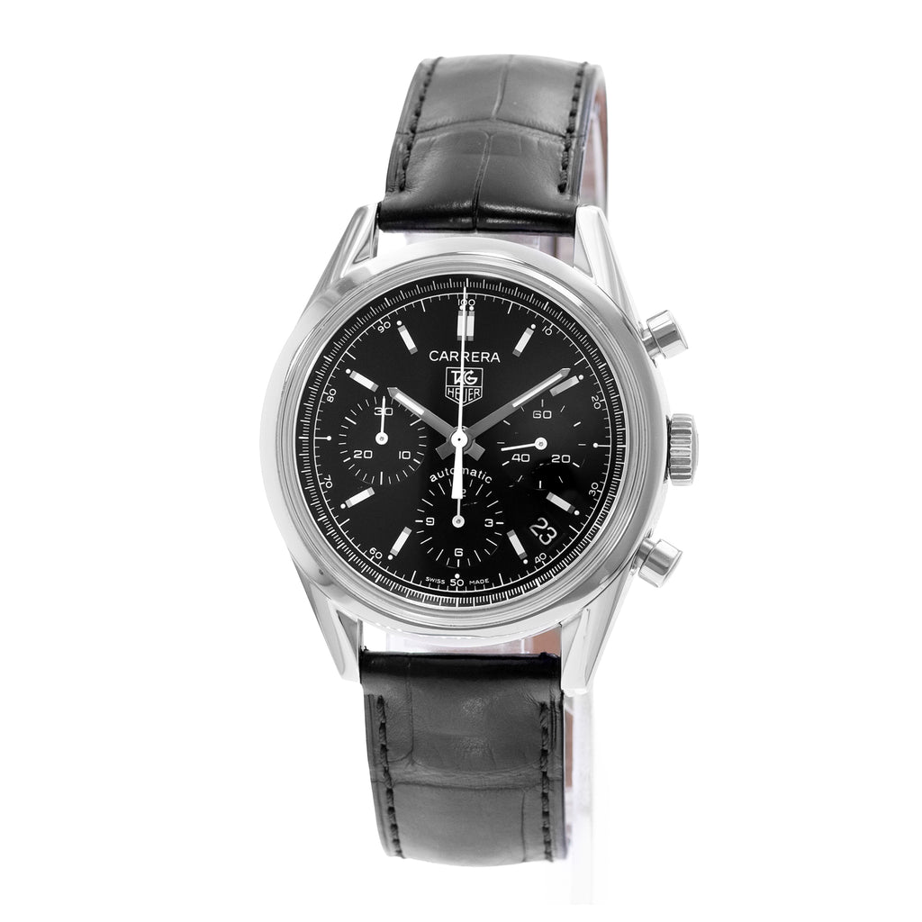 TAG Heuer Carrera Calibre 17 CV2111.FC6180 | Black Index Dial | 39mm | Steel | Mens Watch | Circa 2002