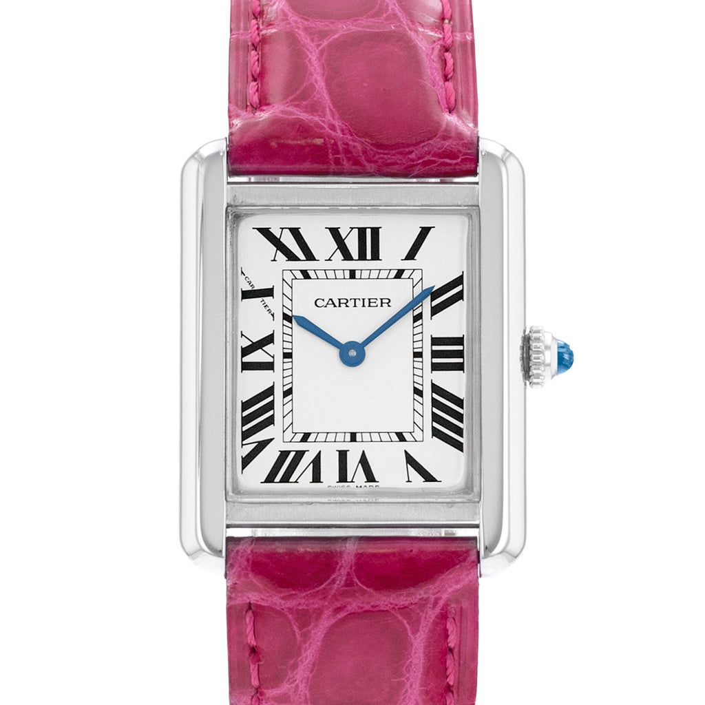 Cartier Tank Solo WSTA0030 3170 | Silver Roman Dial | 24x31mm | Steel | Ladies Watch | 2017