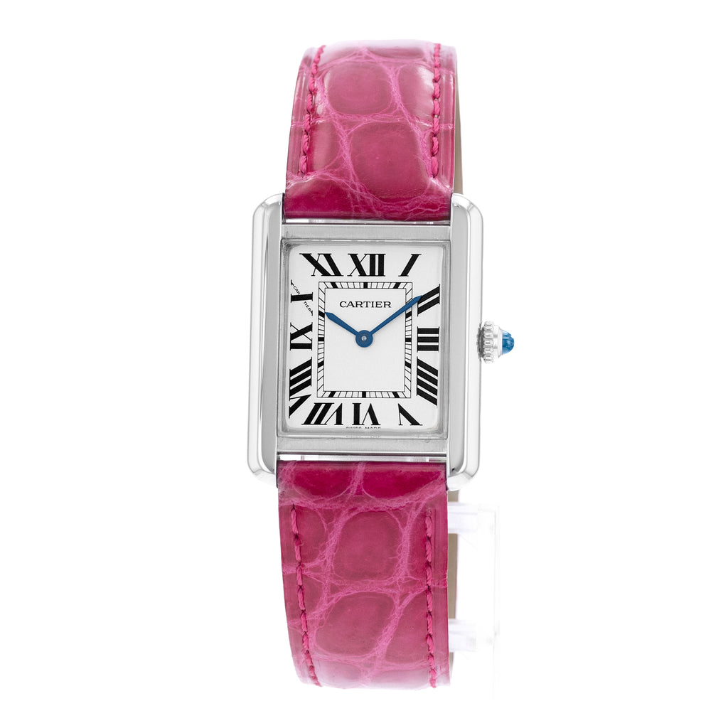 Cartier Tank Solo WSTA0030 3170 | Silver Roman Dial | 24x31mm | Steel | Ladies Watch | 2017