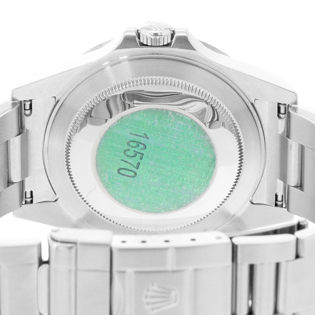Rolex Explorer II Ref. 16570 Polar White Dial Steel GMT Oyster Bracelet Mens Watch Circa 2005