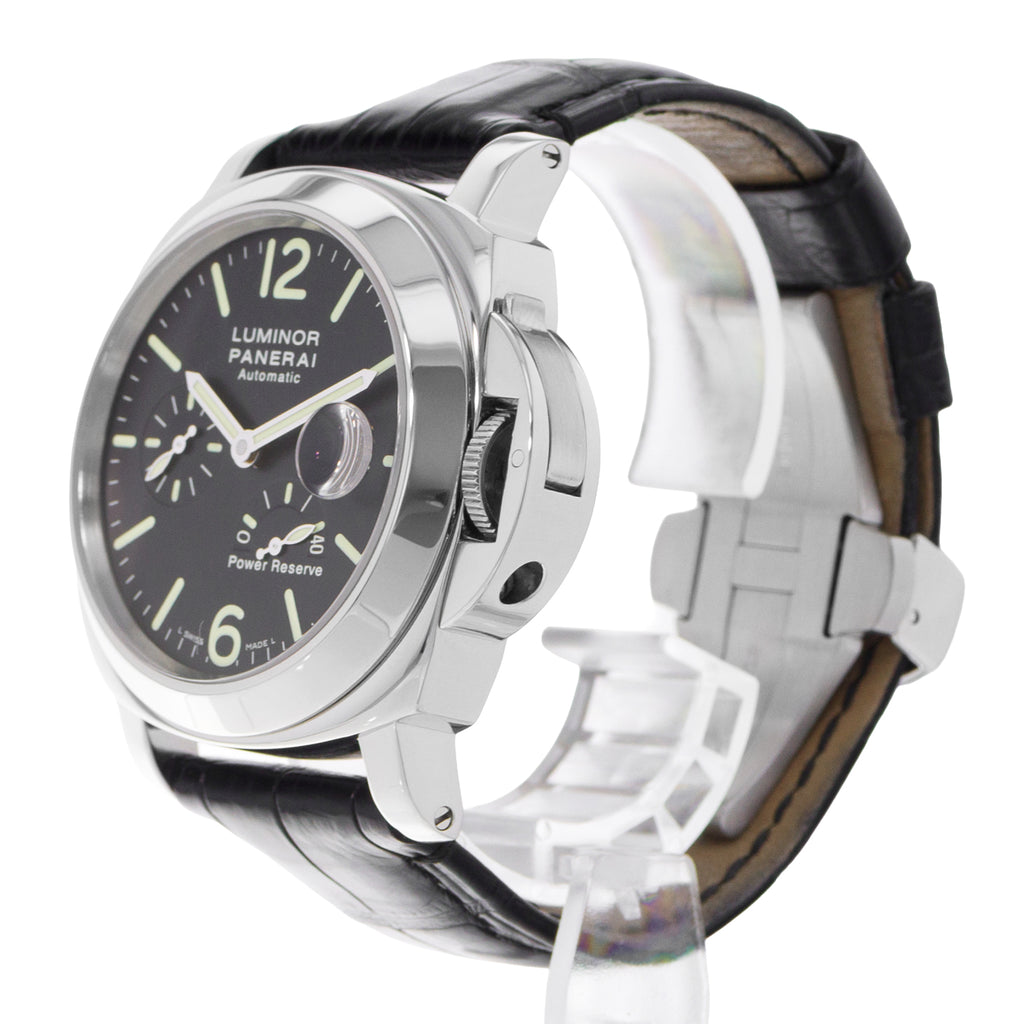 Panerai Luminor Power Reserve PAM 00090 44mm Steel Mens Watch Box Papers 2006