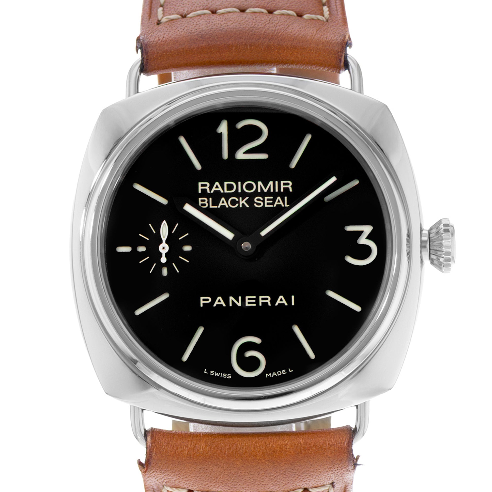 Panerai Radiomir Black Seal PAM 00183 45mm Steel Mens Watch Papers 2011
