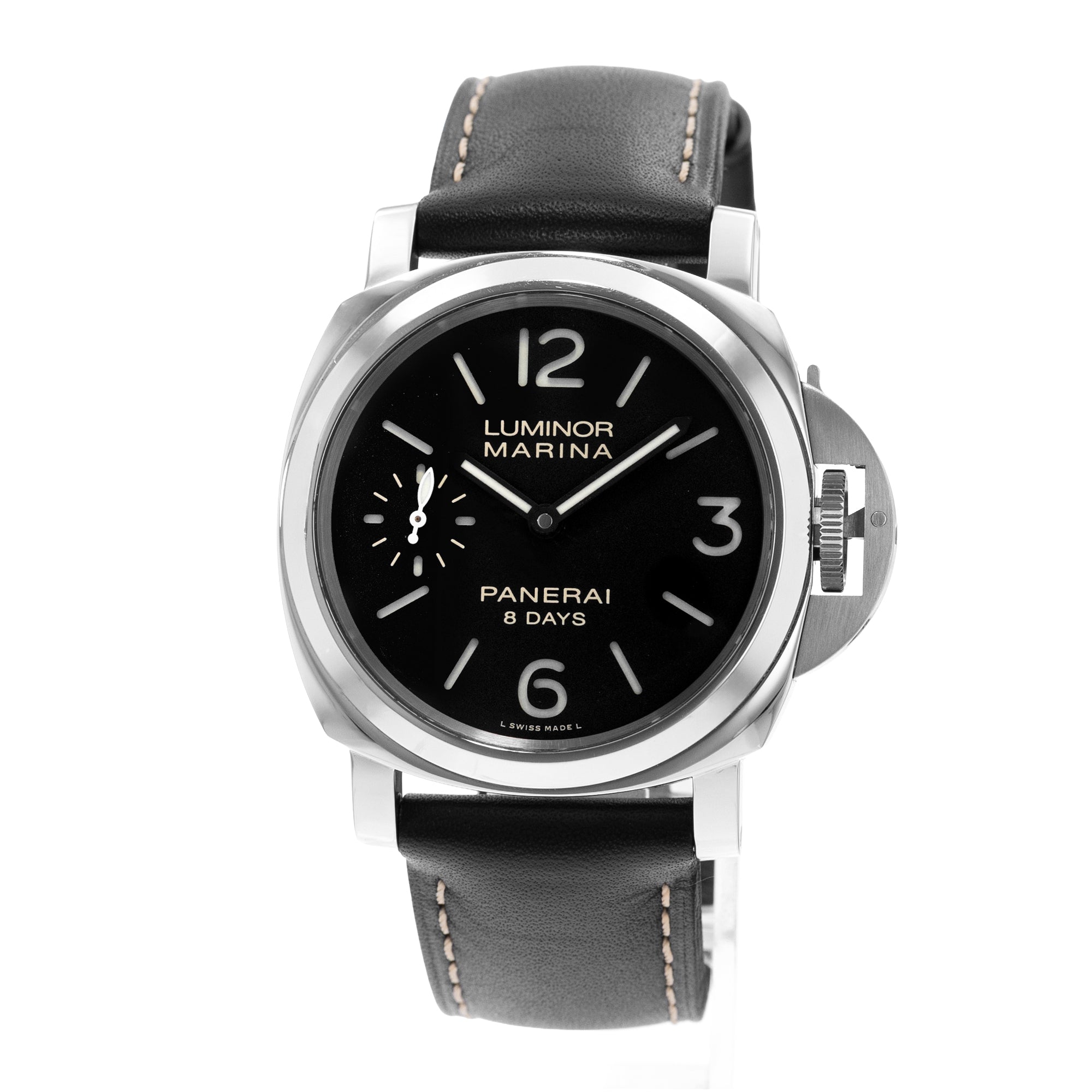 Panerai Luminor Marina 8 Days PAM 00510 44mm Steel Mens Watch 2016