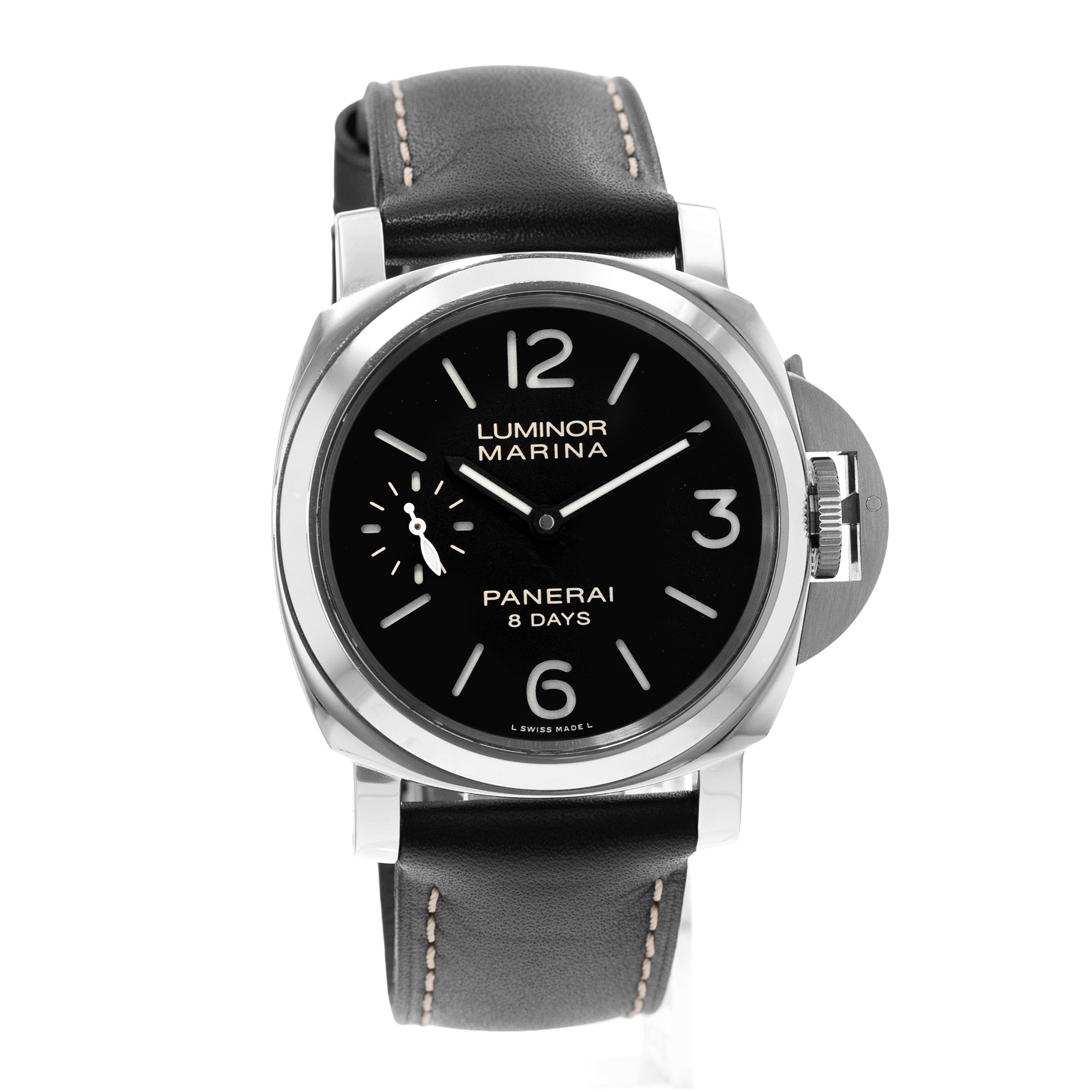 Panerai Luminor Marina 8 Days PAM 00510 44mm Steel Mens Watch 2016