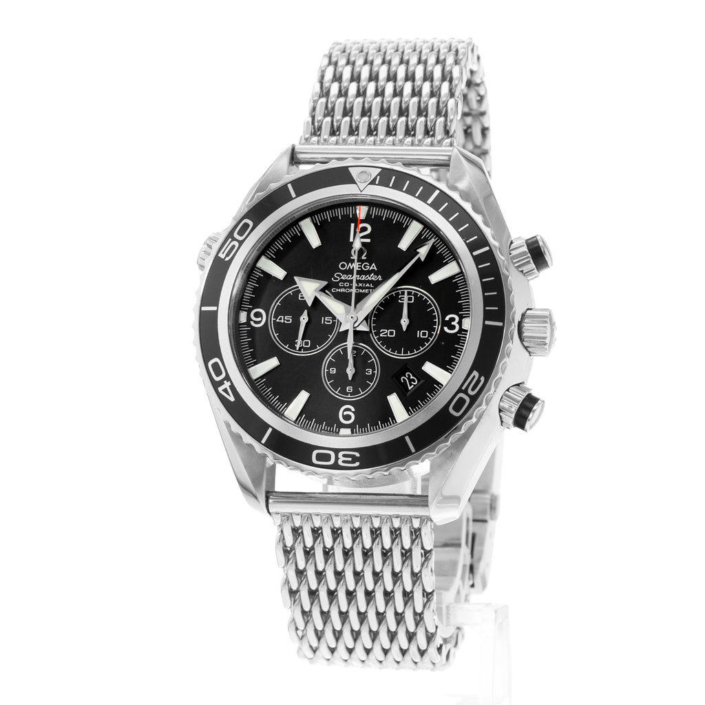Omega Seamaster Planet Ocean Chronograph 2210.52.00 46mm Steel Watch Box Papers
