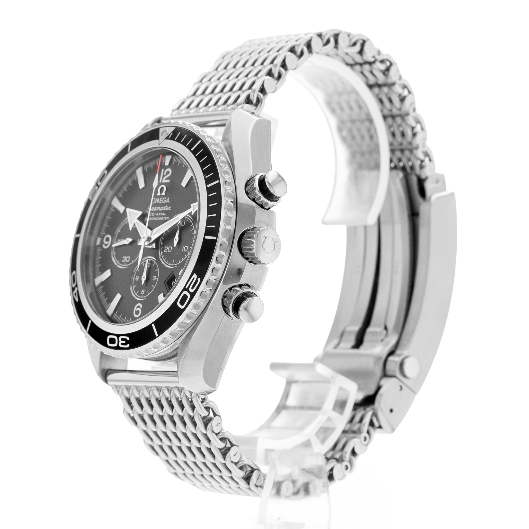 Omega Seamaster Planet Ocean Chronograph 2210.52.00 46mm Steel Watch Box Papers