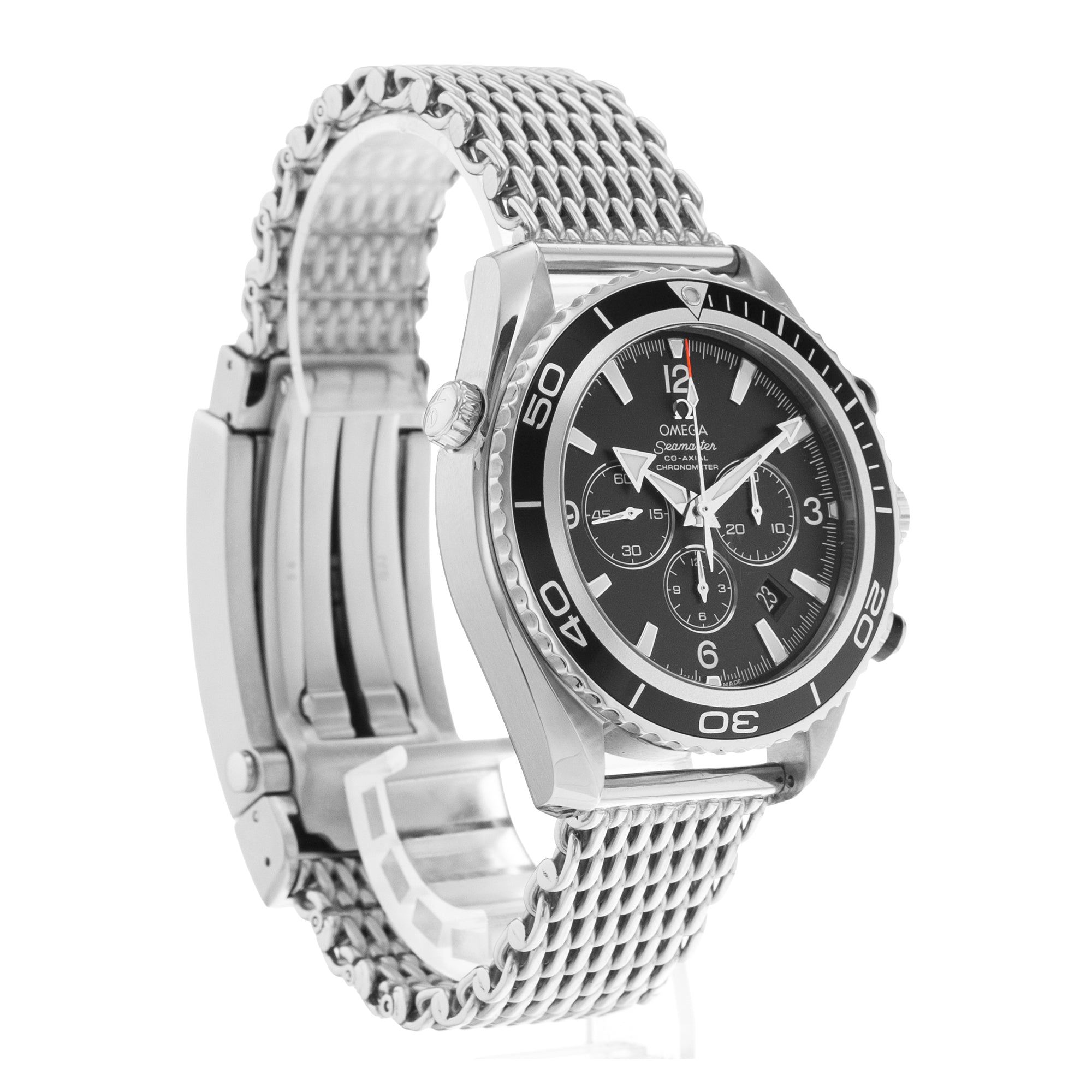 Omega Seamaster Planet Ocean Chronograph 2210.52.00 46mm Steel Watch Box Papers
