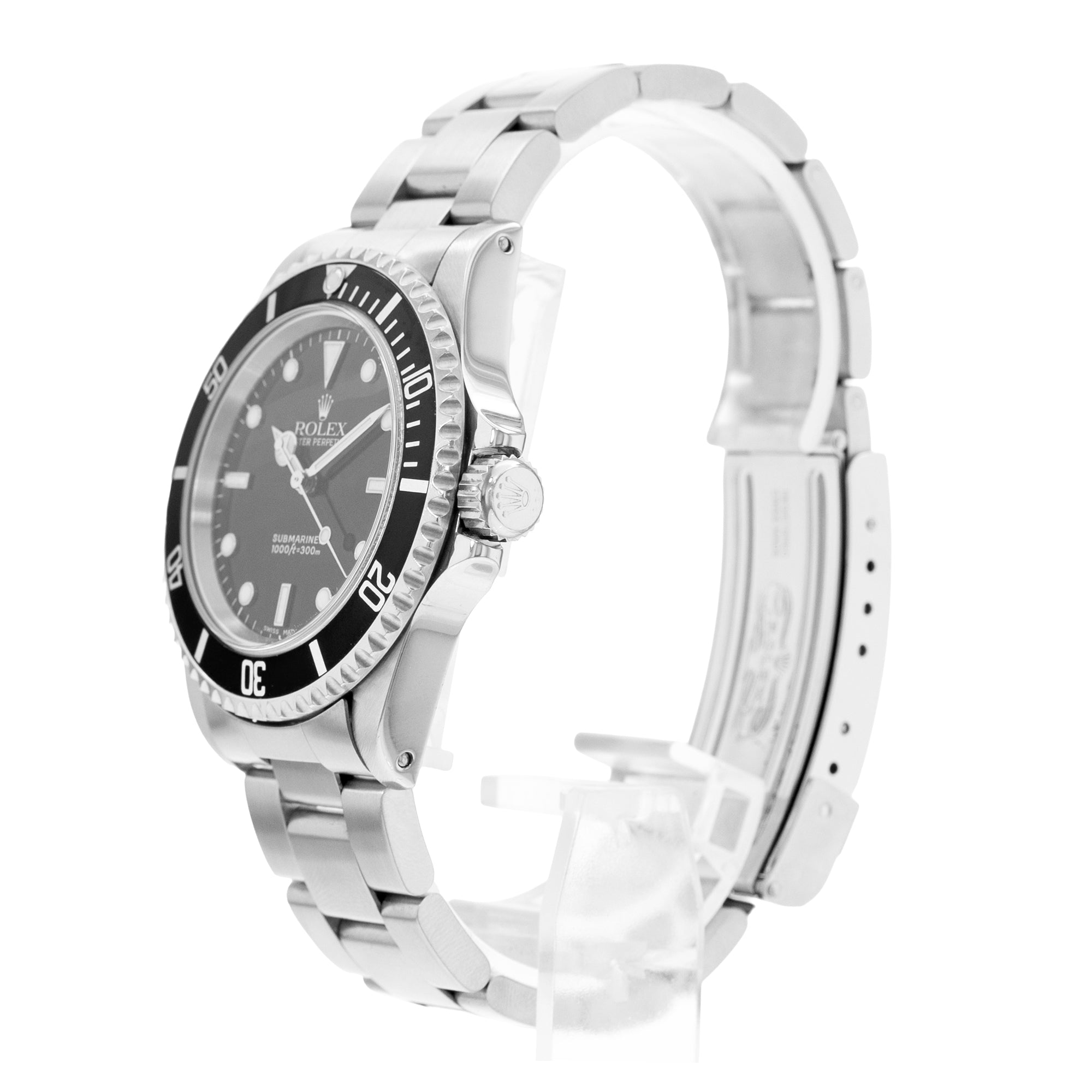 Rolex Submariner No Date Ref. 14060 Black Dial Steel Oyster Bracelet Mens Watch 2001 w/ Papers
