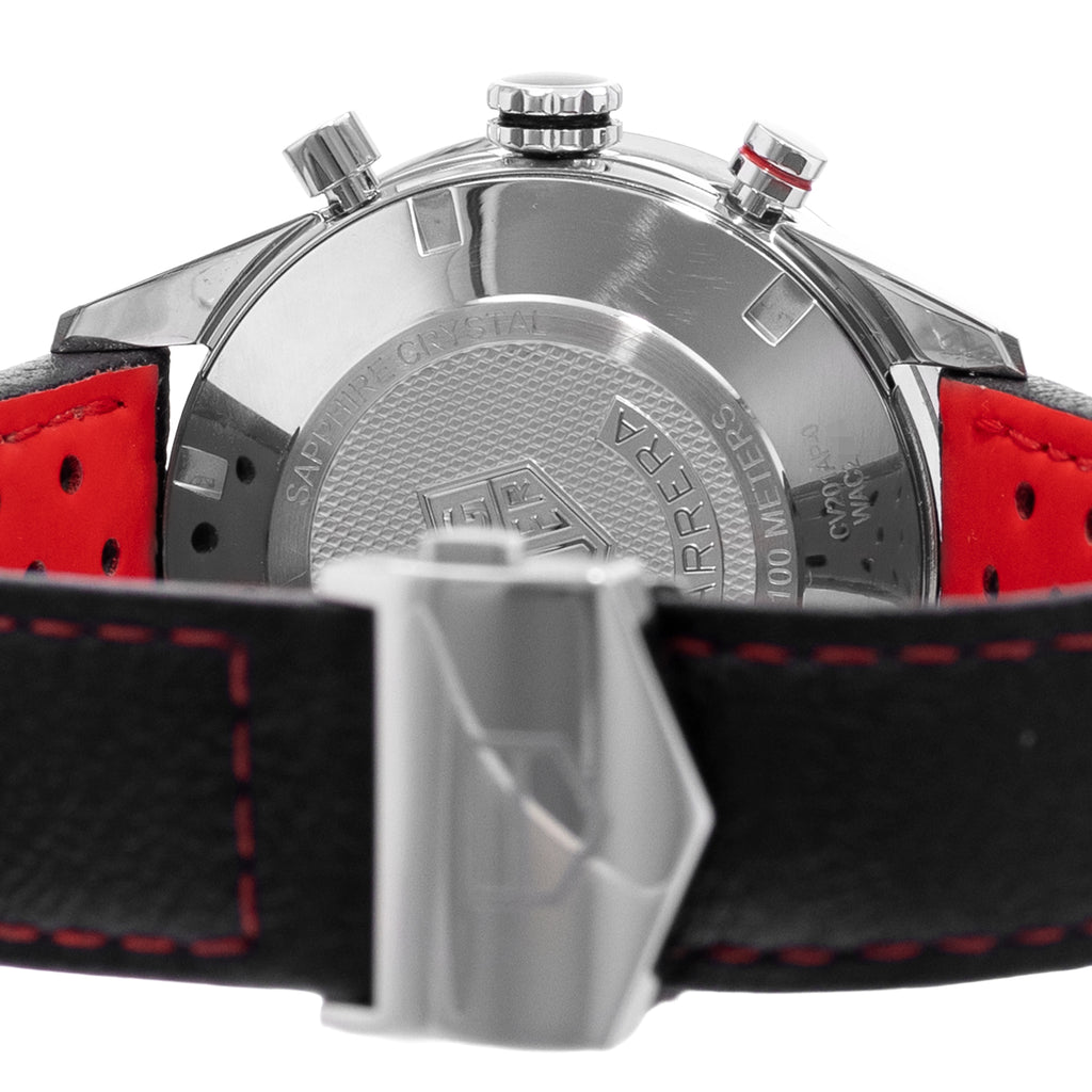TAG Heuer Carrera Calibre 16 CV201AP.FC6429 | Black Index Dial | 41mm | Steel & Ceramic | Mens Watch | 2022