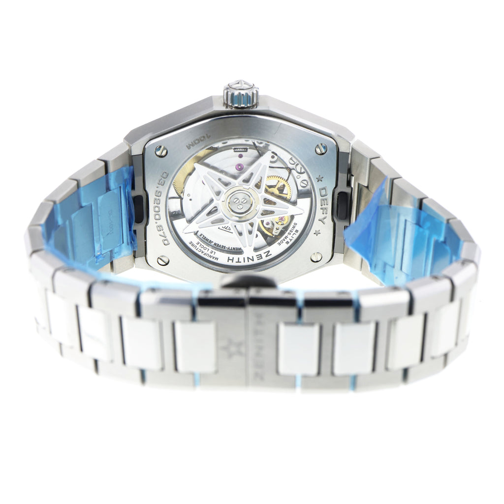 Zenith Defy 03.9200.670/03 36mm Steel Midnight Diamond MOP Dial Watch Box Papers 2023