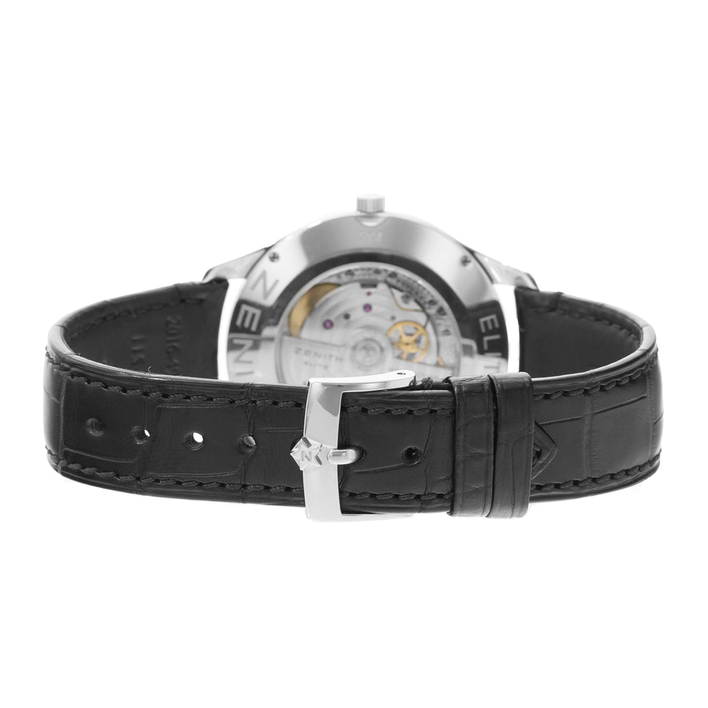 Zenith Captain Central Second 03.2020.670/21.C493 | Black Index Dial | 40mm | Steel | Mens Watch | Circa 2017